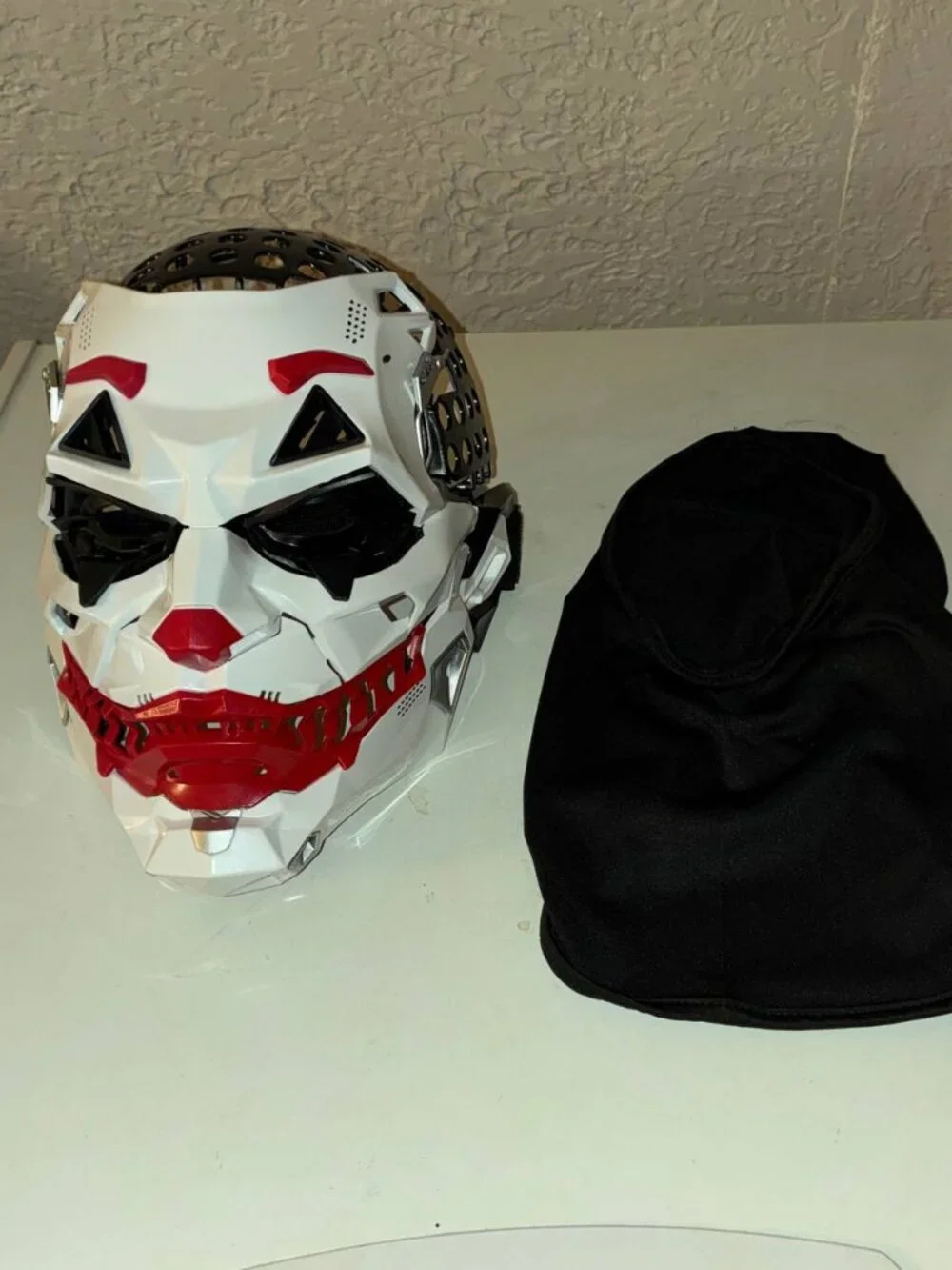 Cyberpunk Joker Mask  Anime Cosplay Halloween Costume PVC Tech - New No Dreads